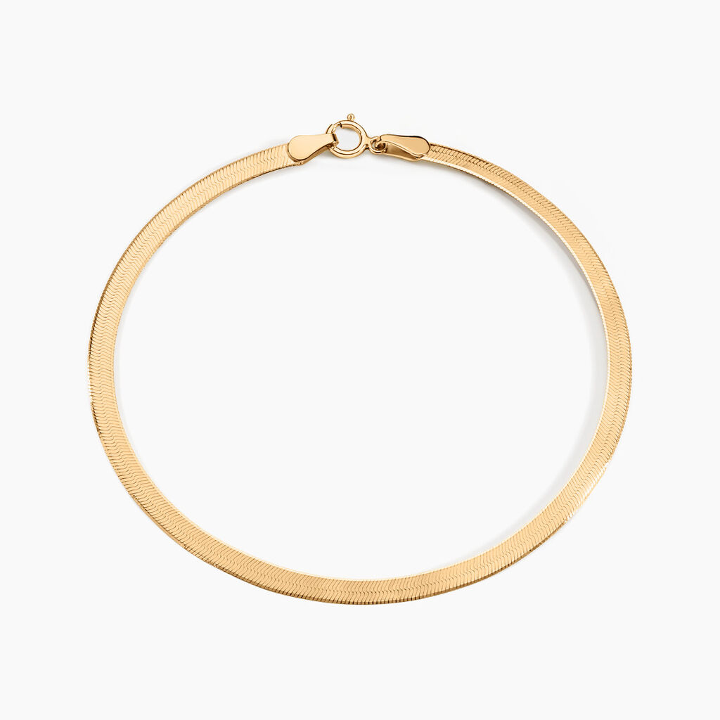 Bracelet Ivria Maille Heringbone Or Jaune - Spannringe Damen | OROVIVO