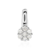 CAROCLA Damen Anhänger Weißgold 585 (14 Karat) Diamant Weiß 0,05 ct
