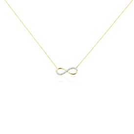 Damen Halskette Gold 375 Diamanten Infinity - Ketten mit Anhänger Damen | OROVIVO