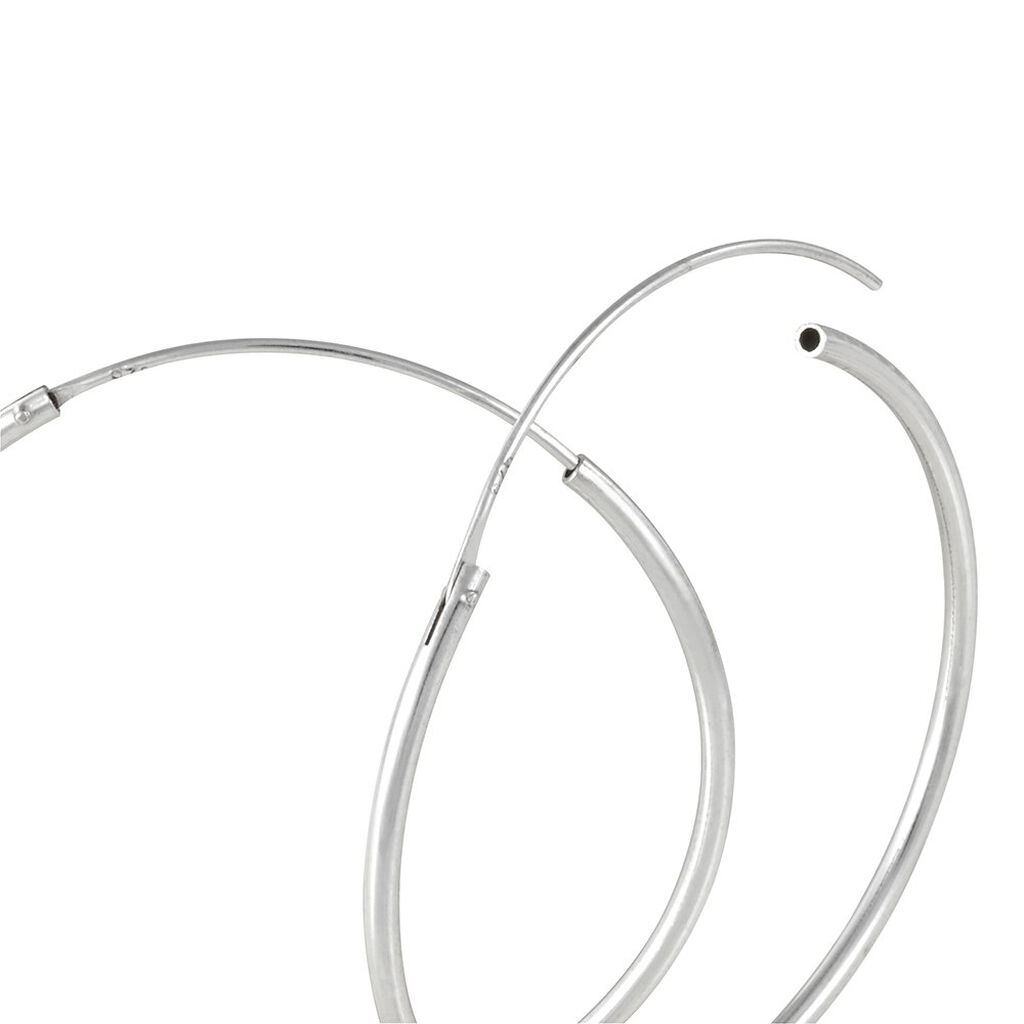 Damen Creolen Silber 925 Rhodiniert - Creolen Damen | OROVIVO