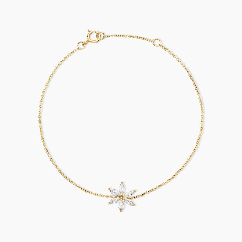 Bracelet Valeriu Or Jaune Oxyde De Zirconium - Spannringe Damen | OROVIVO
