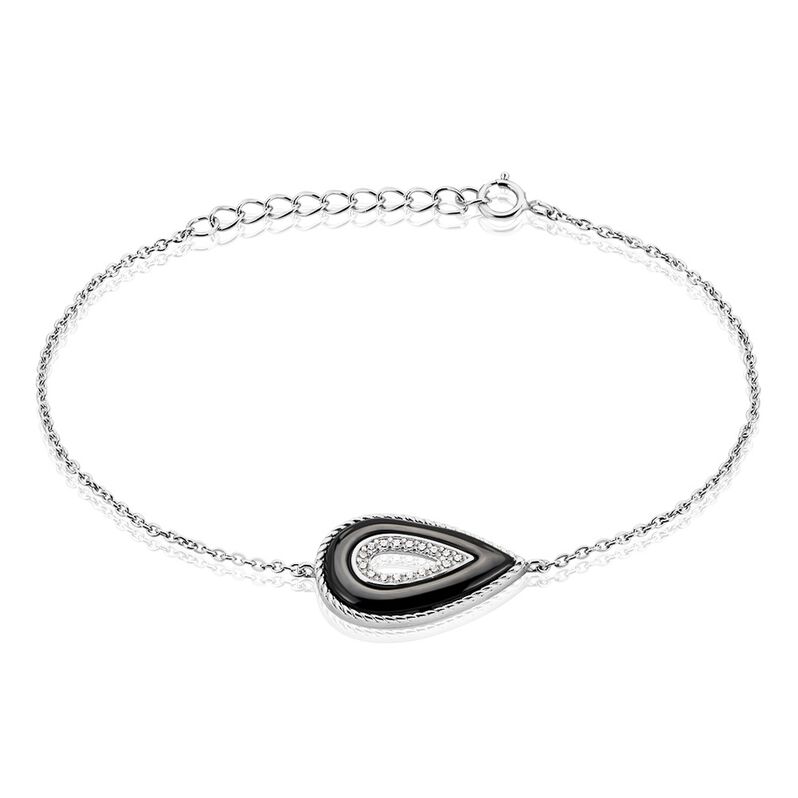 Bracelet Boyce Argent Weiss Céramique Oxyde De Zirconium - Spannringe Damen | OROVIVO