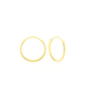 Damen Creolen Gold 375 13mm - Creolen Damen | OROVIVO