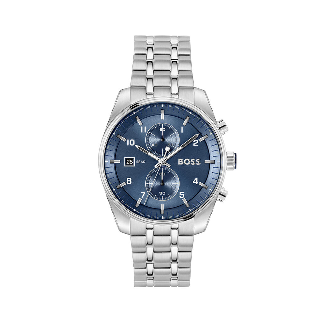 Montre Boss Skytraveller Bleu