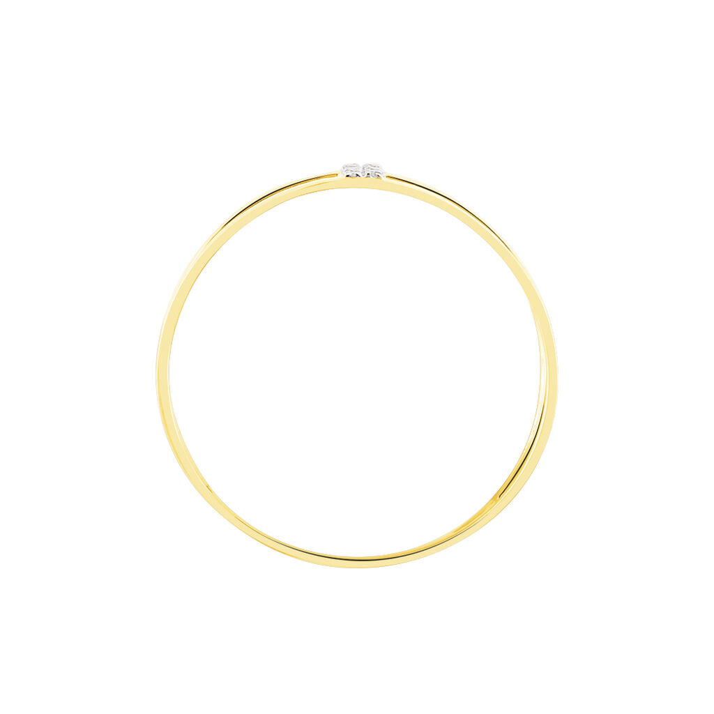 Bague Or Jaune Lucie Diamants - Spannringe Damen | OROVIVO