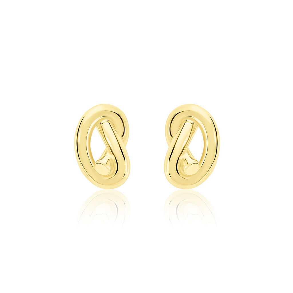 JOSEPHINE Damen Ohrstecker Silber vergoldet 925 Knoten