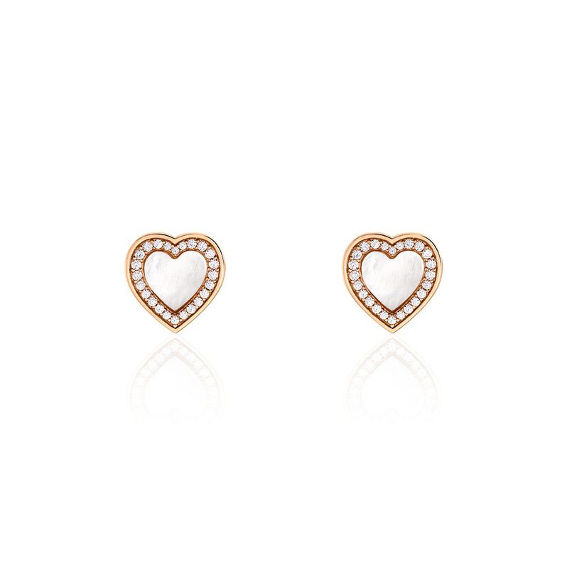 Damen Ohrstecker Silber 925 Rosé Vergoldet - Ohrstecker Damen | OROVIVO