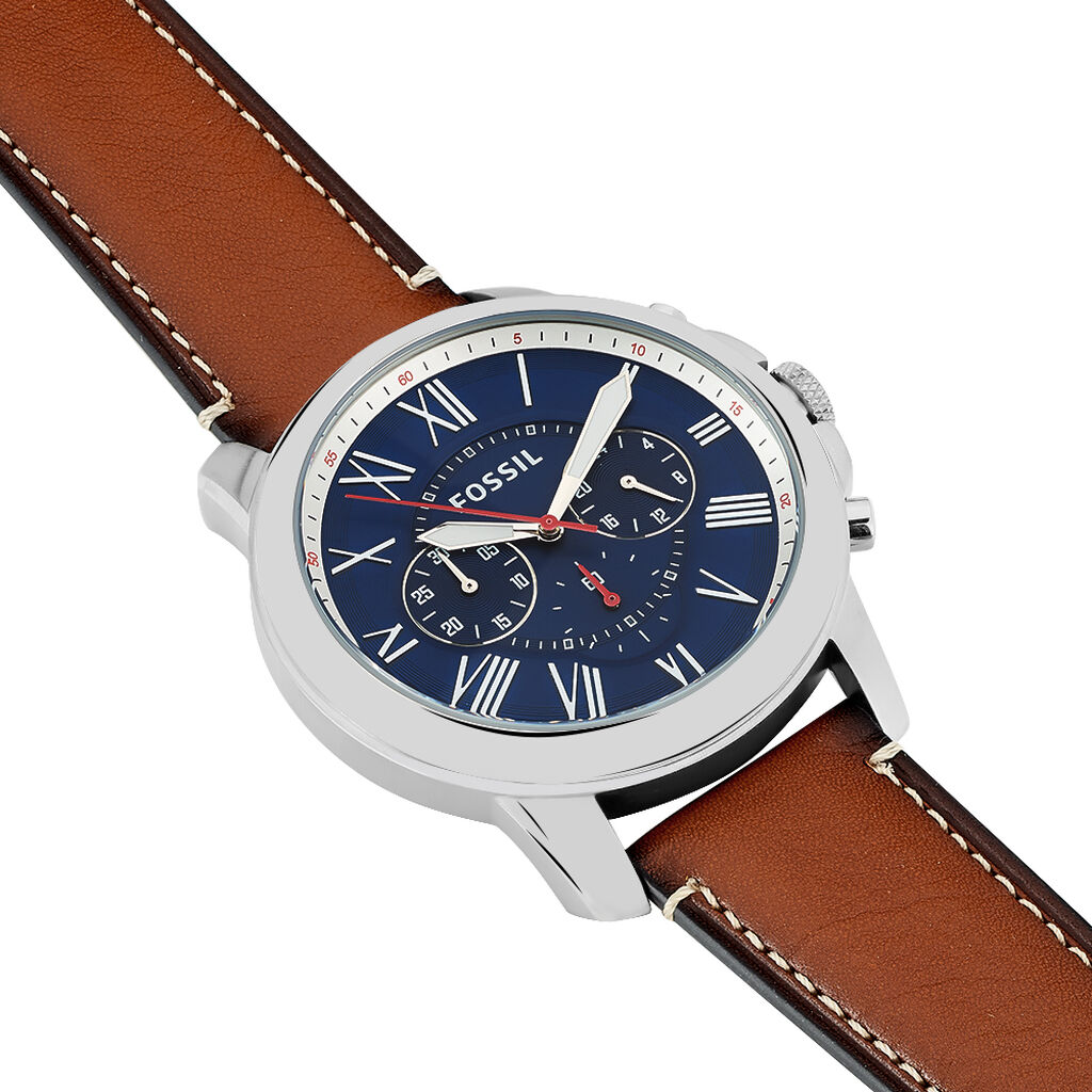 Montre Fossil Grant Bleu - Spannringe Herren | OROVIVO
