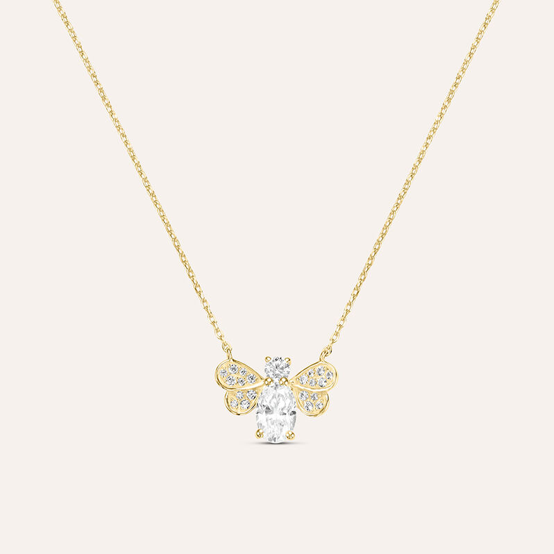 Collana Claire Oro Giallo Cubic Zirconia - Spannringe Damen | OROVIVO
