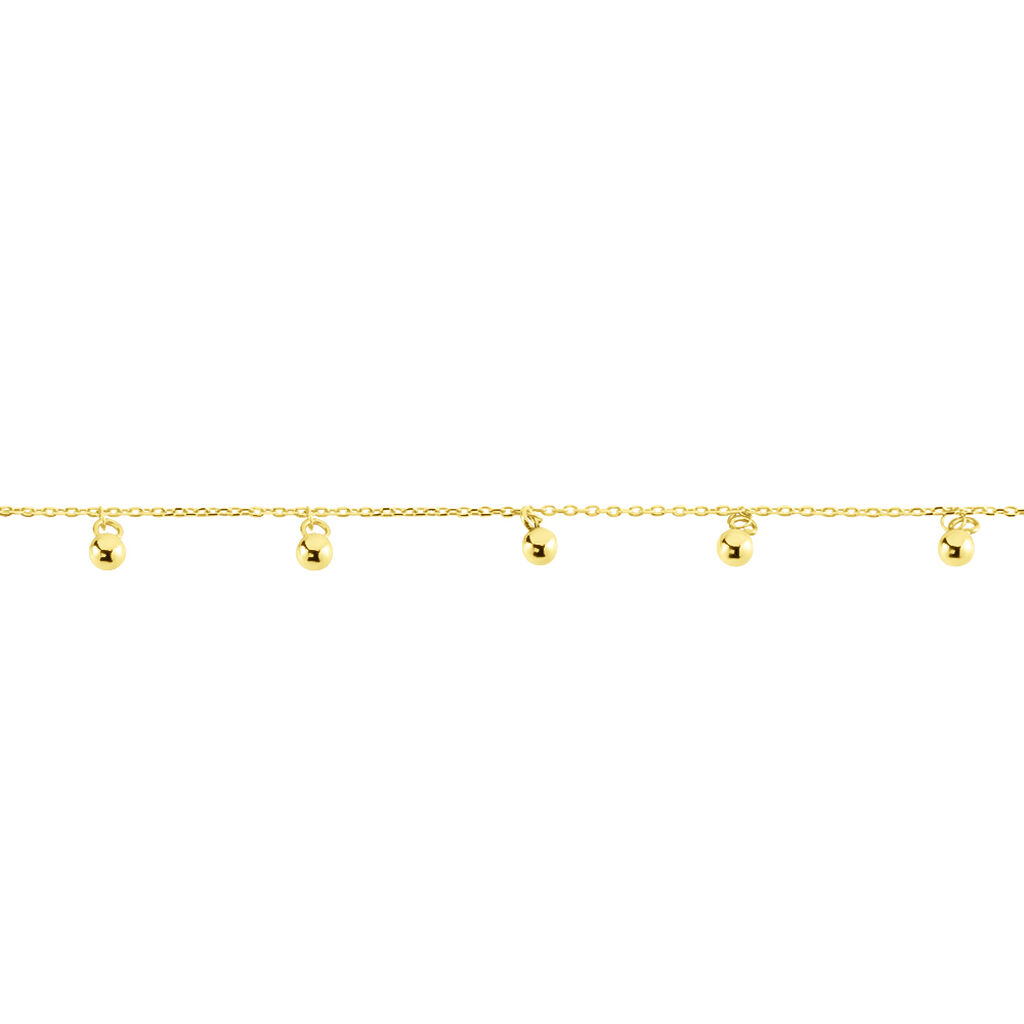 FARRI Damen Collier Gold 375 (9 Karat) Ball B 0,2 mm