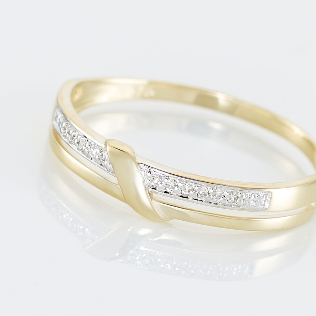 Bague Daynis Or Jaune Diamant - Spannringe Damen | OROVIVO