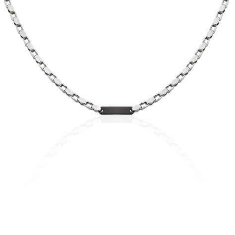 Herren Halskette Edelstahl Schwarz  - Halsketten Herren | OROVIVO