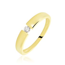 Spannring Gold 375 Diamant 0,08ct Kreis Valencia - Ringe mit Edelsteinen Damen | OROVIVO