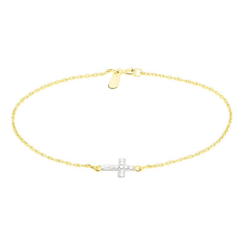 Bracelet Joee Or Jaune Strass - Spannringe Damen | OROVIVO