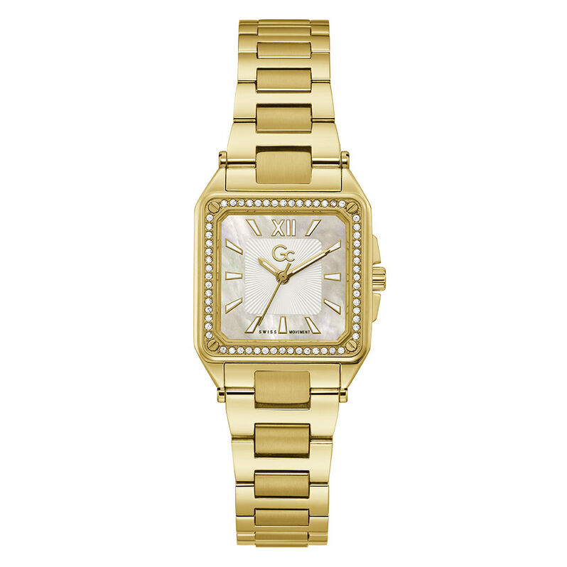 Montre Gc Couture Square Nacre Blanche - Spannringe Damen | OROVIVO