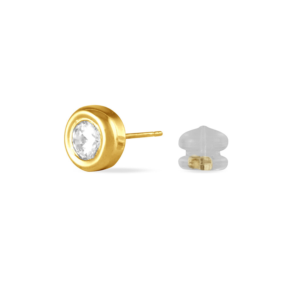 Damen Ohrstecker Gold 375 Zirkonia Eden Zarge Pneu  - Ohrstecker Damen | OROVIVO