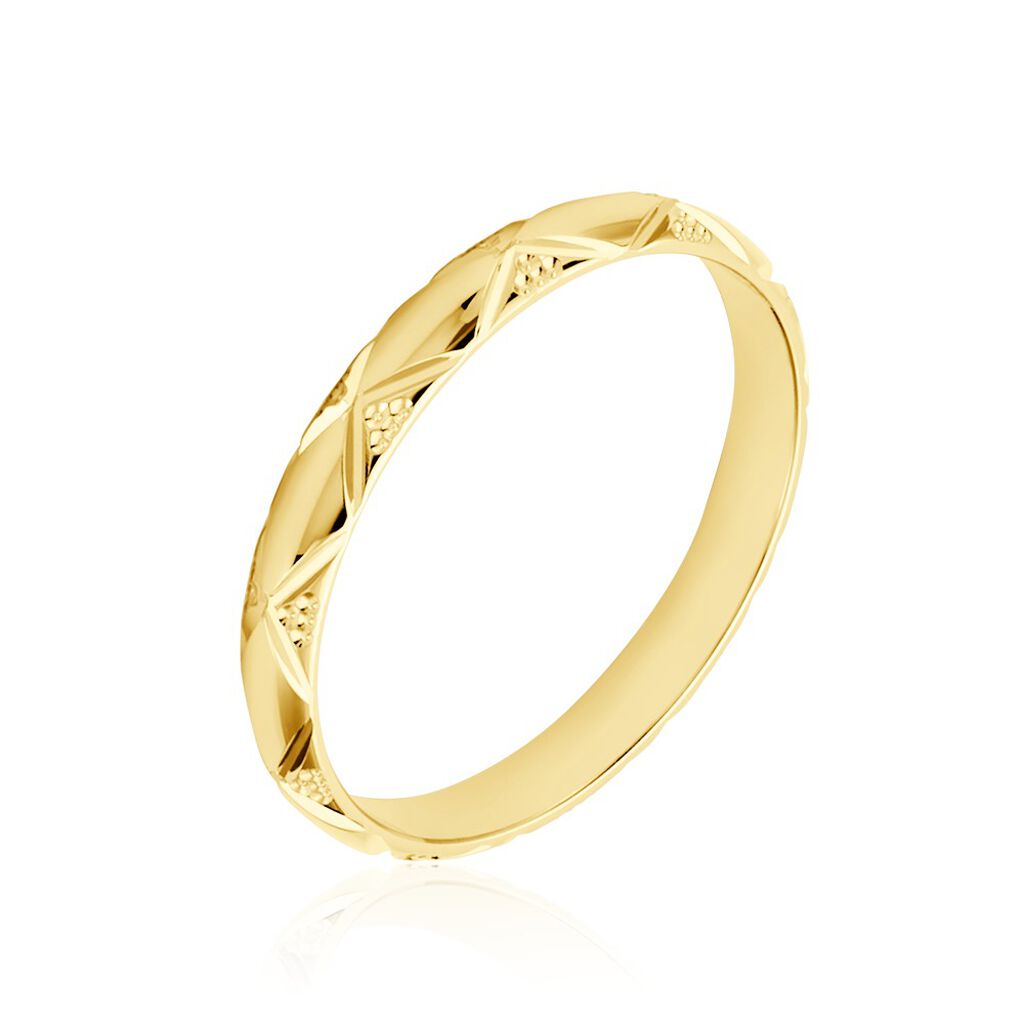 Alliance Harmonie Demi Jonc Classique Or Jaune - Spannringe Familie | OROVIVO