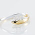 DELPHINE Damen Ring Gold Bicolor 375 (9 Karat) Diamant Weiß 0,03 ct