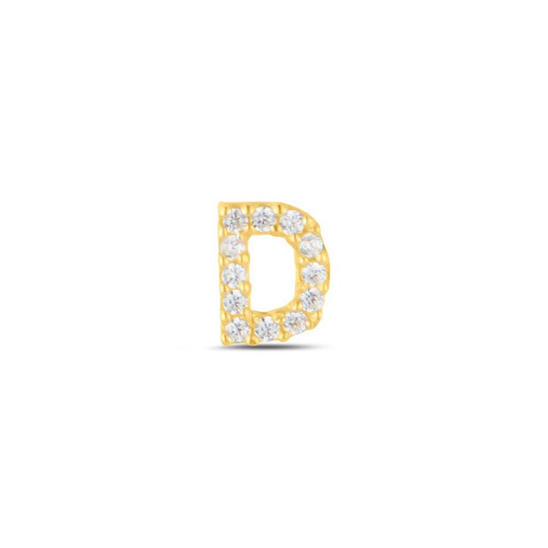 Mono Orecchino Lobo Bon Ton Oro Giallo Cubic Zirconia - Spannringe Damen | OROVIVO