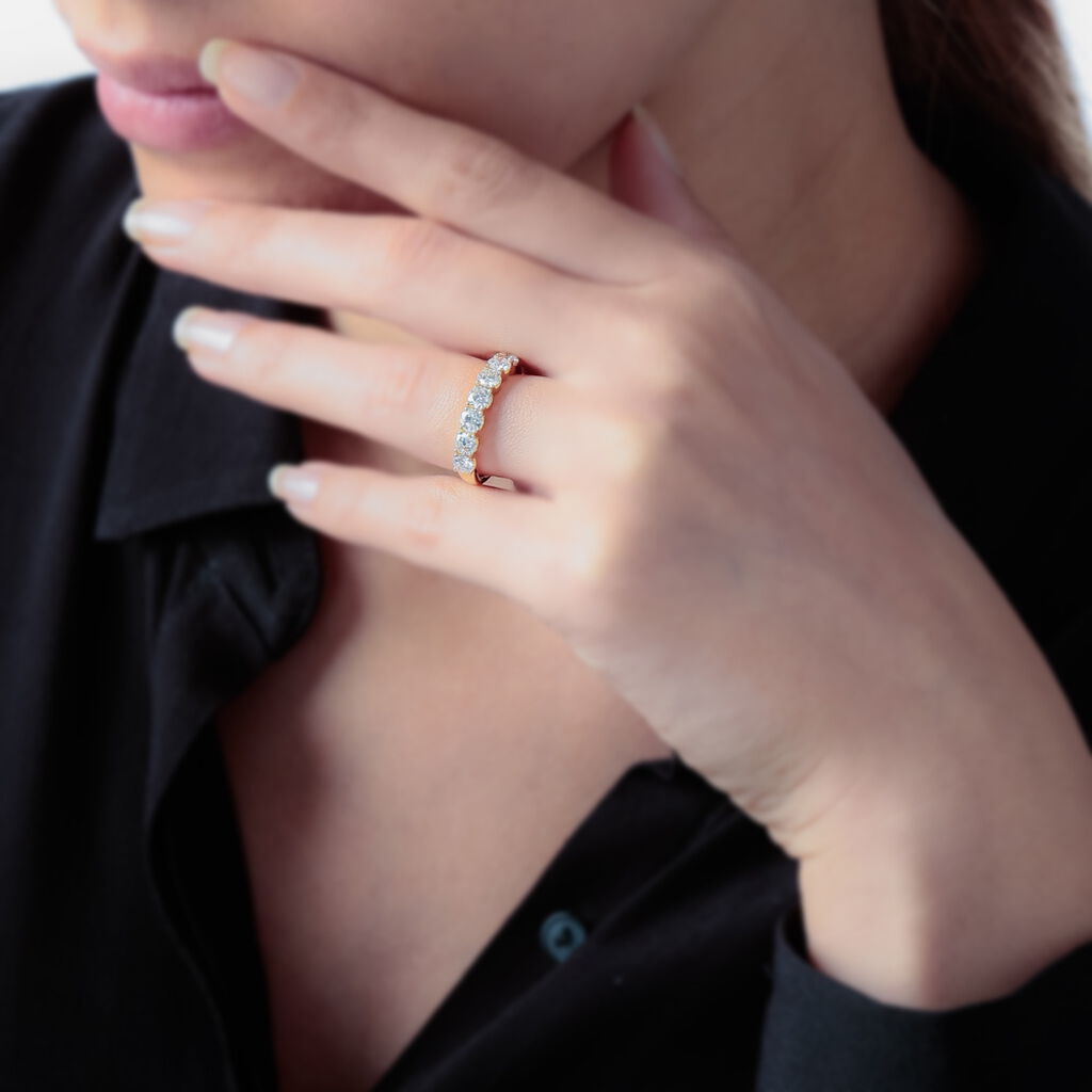 Alliance Eloise Or Rose Diamant - Spannringe Damen | OROVIVO