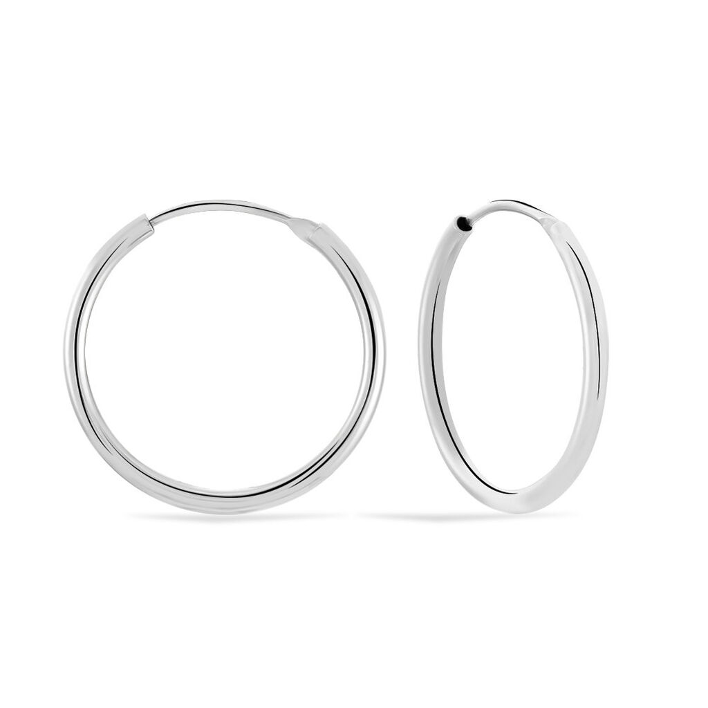 Damen Creolen Silber 925 Diamantiert - Creolen Damen | OROVIVO