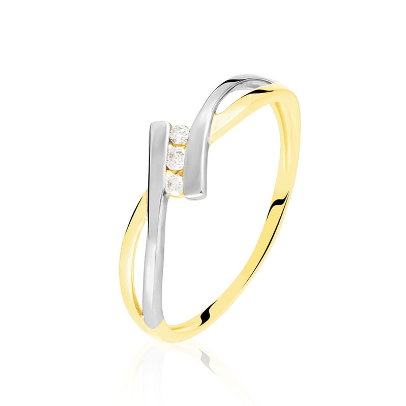 Bague Brixia Or Bicolore Diamant - Spannringe Damen | OROVIVO