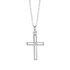 ARACELI Damen Collier Silber Silber 925 Zirkonia Weiß 0,03 ct Kreuz