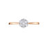 MERULA Damen Ring Rosegold 375 (9 Karat) Diamant Weiß 0,16 ct