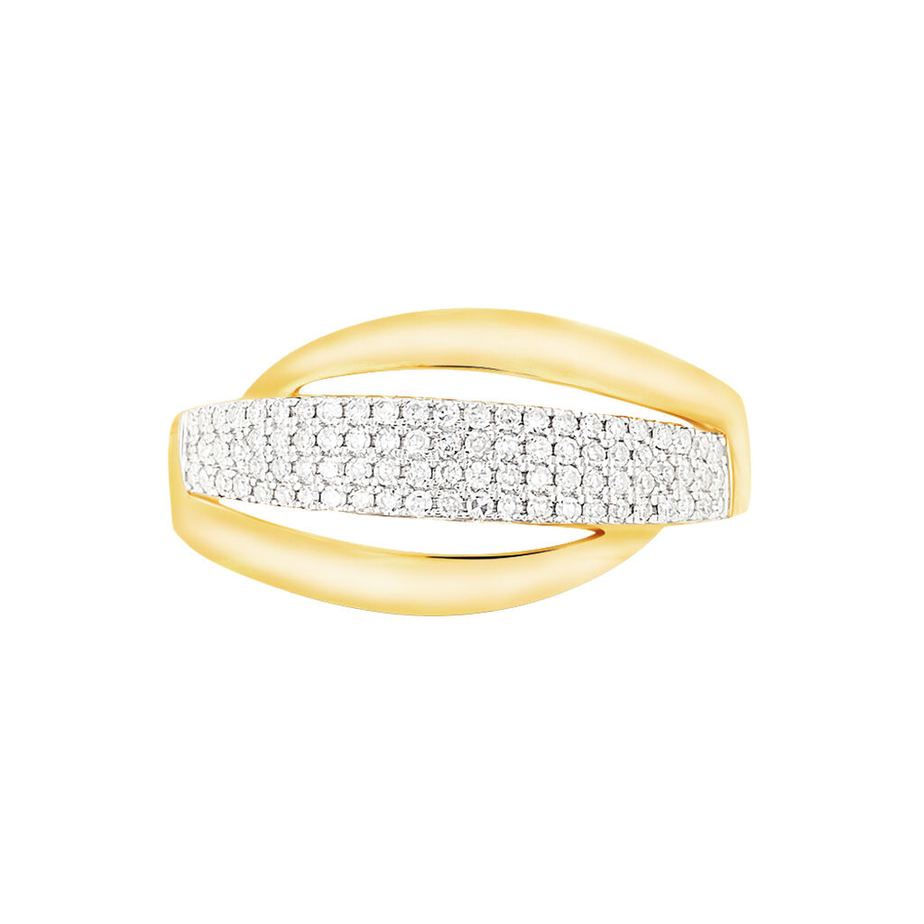 Bague Xenia Or Jaune Diamant - Spannringe Damen | OROVIVO