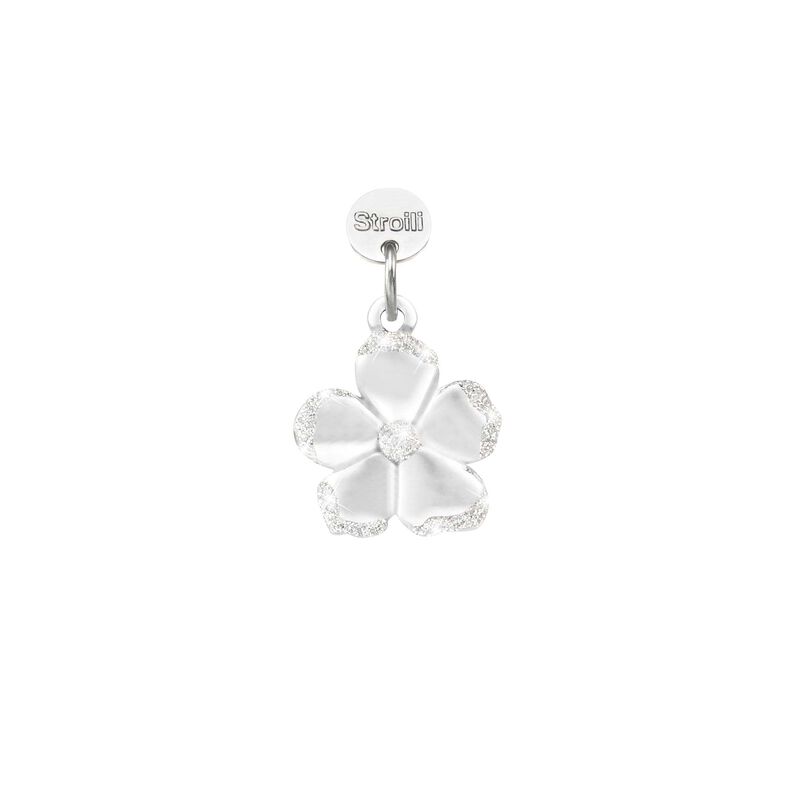 Charm in argento rodiato e glitter - Spannringe Damen | OROVIVO