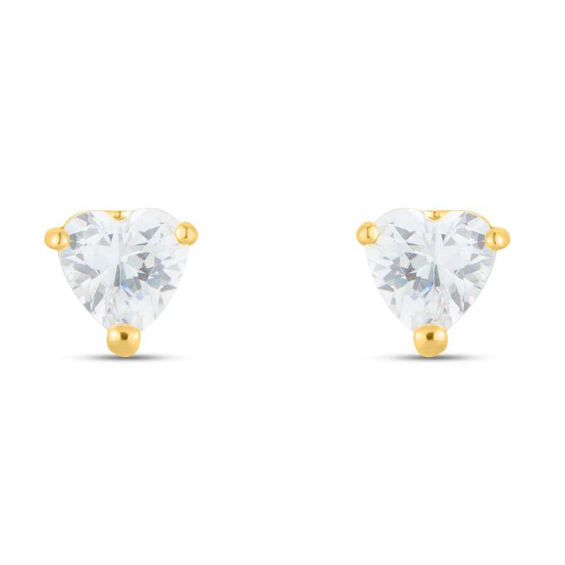 Orecchini Lobo Punto Luce Claire Oro Giallo Cubic Zirconia - Spannringe Damen | OROVIVO