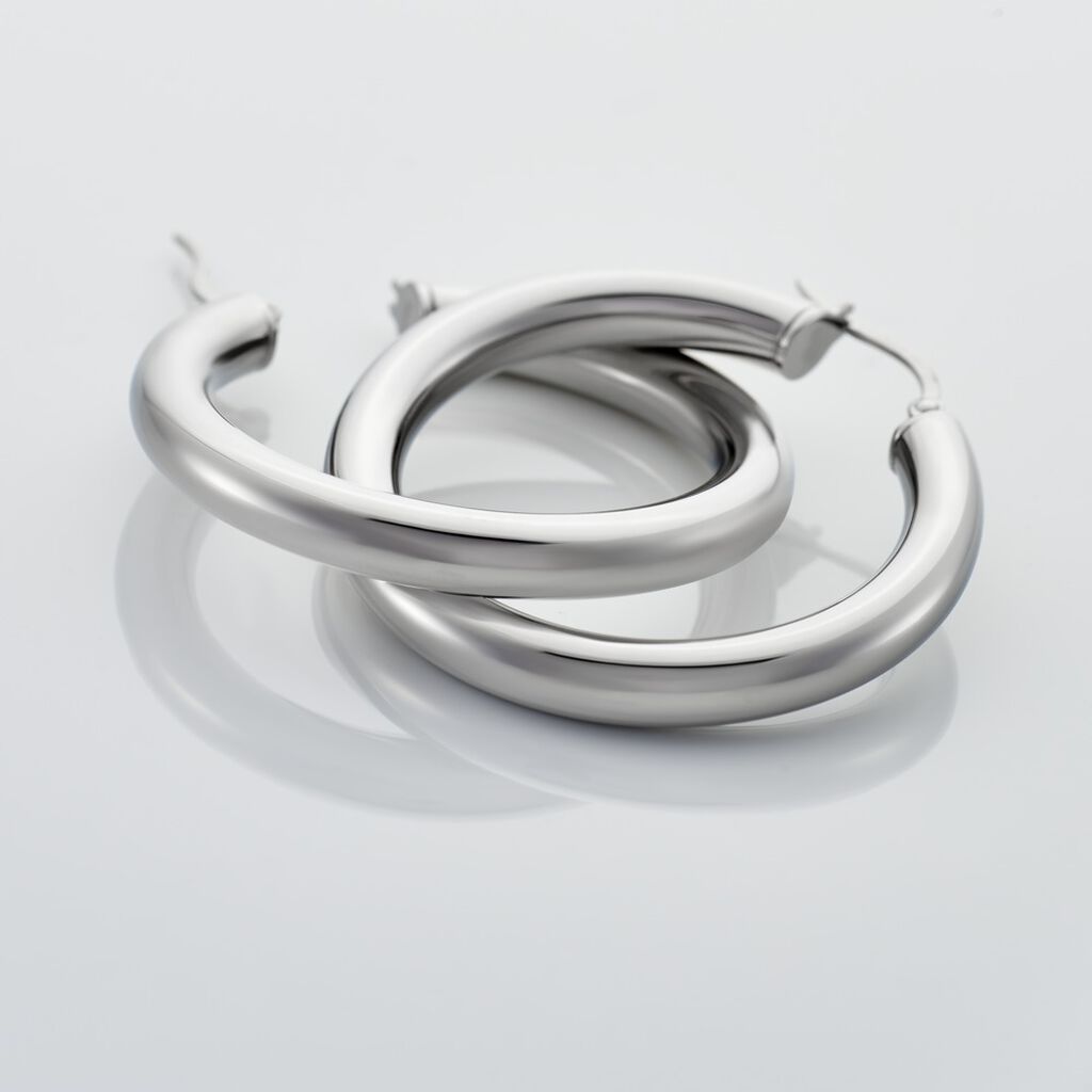 MARIANA Damen Creolen Edelstahl B 5 mm