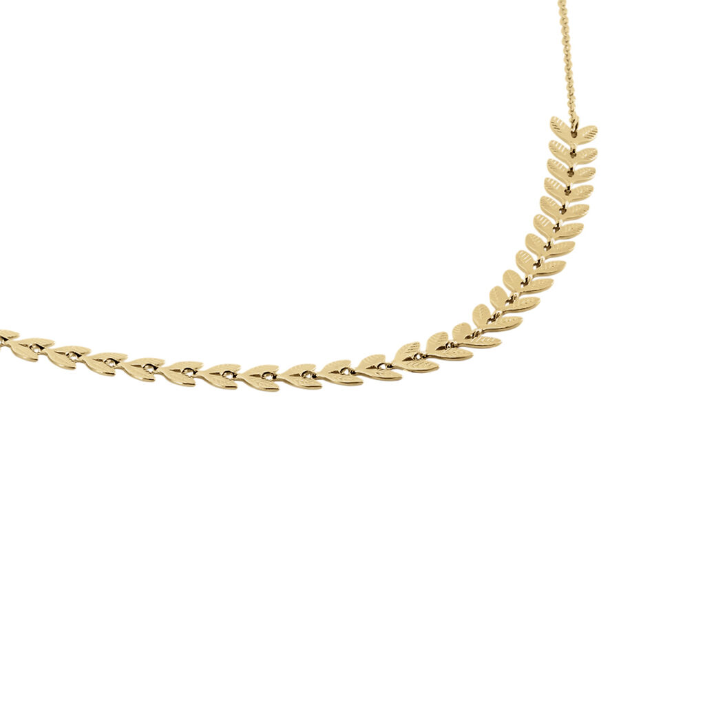 Damen Halskette Messing Gold 750 plattiert  - Halsketten Damen | OROVIVO