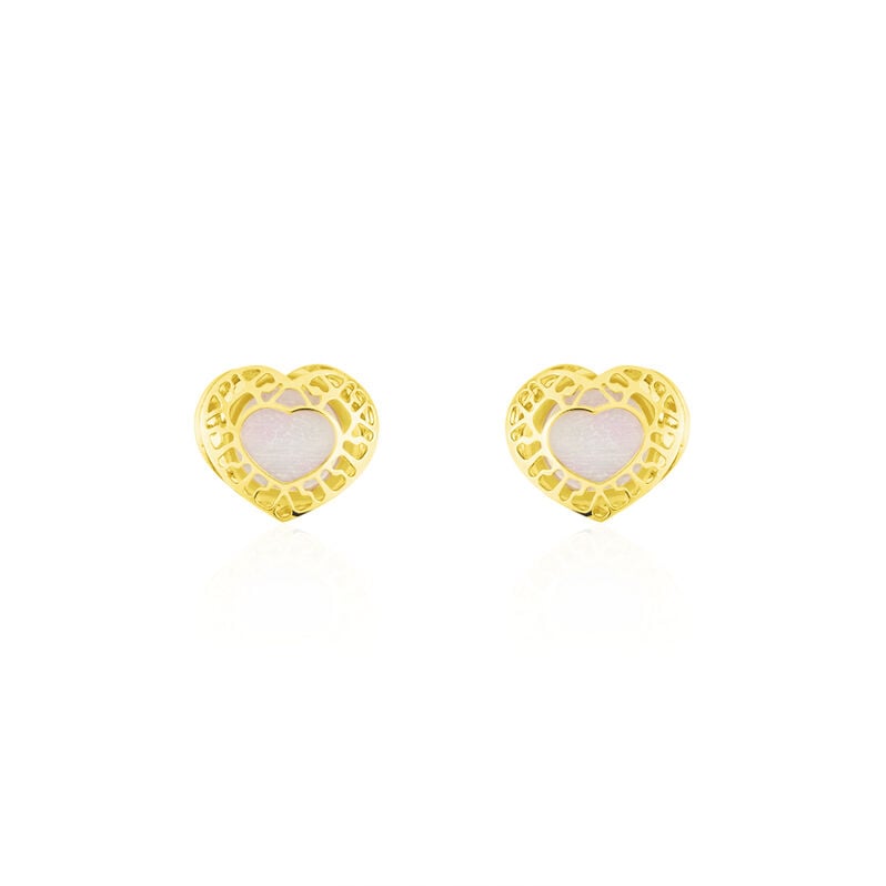 Boucles D'oreilles Puces Himelinda Or Jaune - Spannringe Damen | OROVIVO