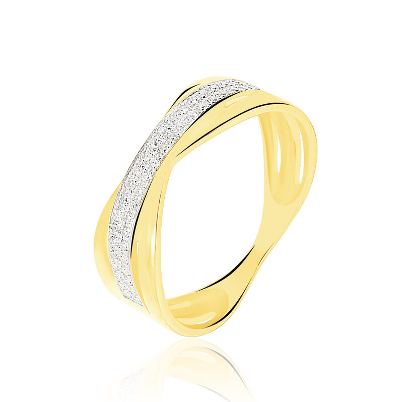 Bague Derin Or Jaune Diamant - Spannringe Damen | OROVIVO