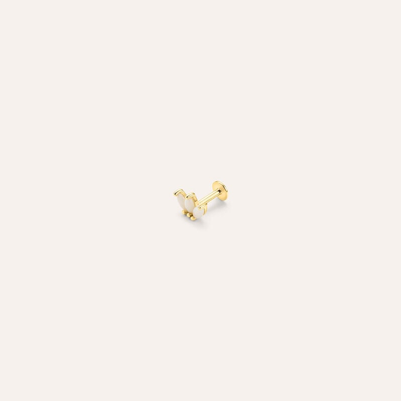 Piercing Orecchio Bon Ton Oro Giallo Opale - Spannringe Damen | OROVIVO