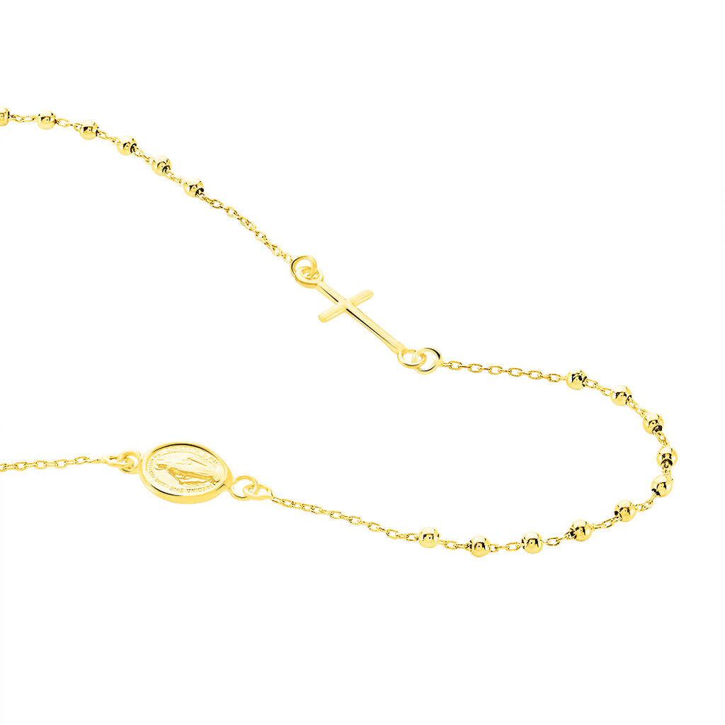 ATA Damen Collier Gold 375 (9 Karat) Religi&ouml;ses Kreuz