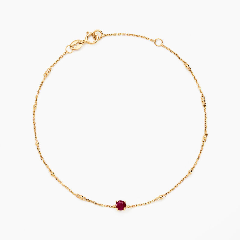 Bracelet Naji Or Jaune Rubis - Spannringe Damen | OROVIVO