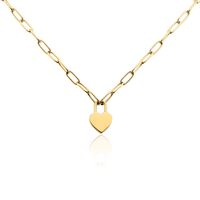 Damen Collier Edelstahl vergoldet Ohne Stein Herz Rosalee 4,00mm