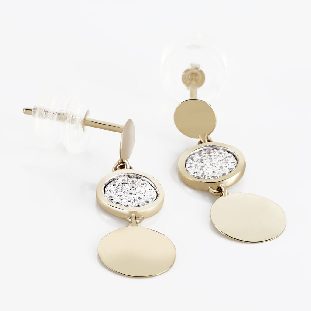 Boucles D'oreilles Or Jaune Yvelyne - Spannringe Damen | OROVIVO