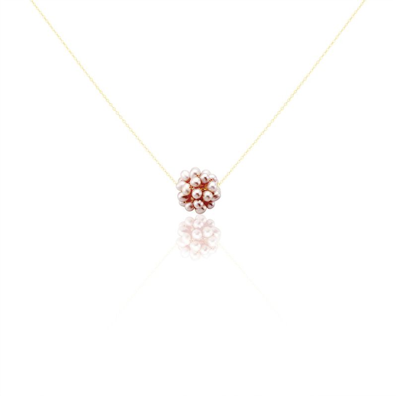 Collier Flocon Or Jaune Perles De Culture - Spannringe Damen | OROVIVO