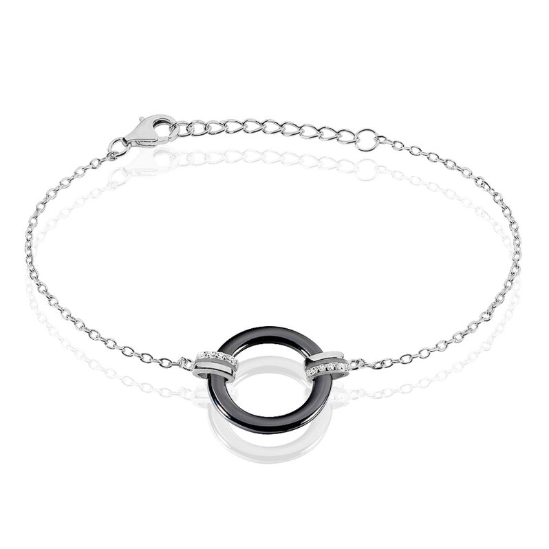 Bracelet Argent Et Céramique - Spannringe Damen | OROVIVO