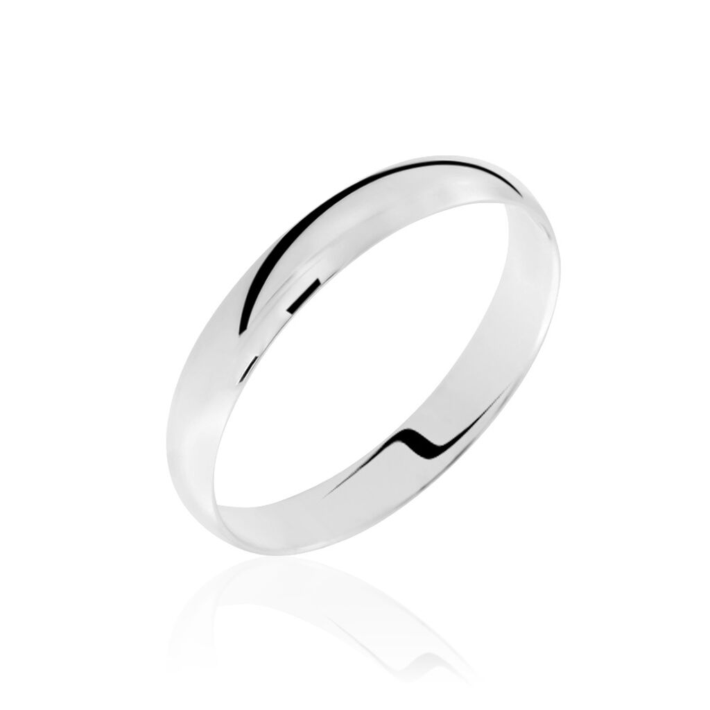 Alliance Meredithe Demi Jonc Classique Or Blanc - Spannringe Familie | OROVIVO