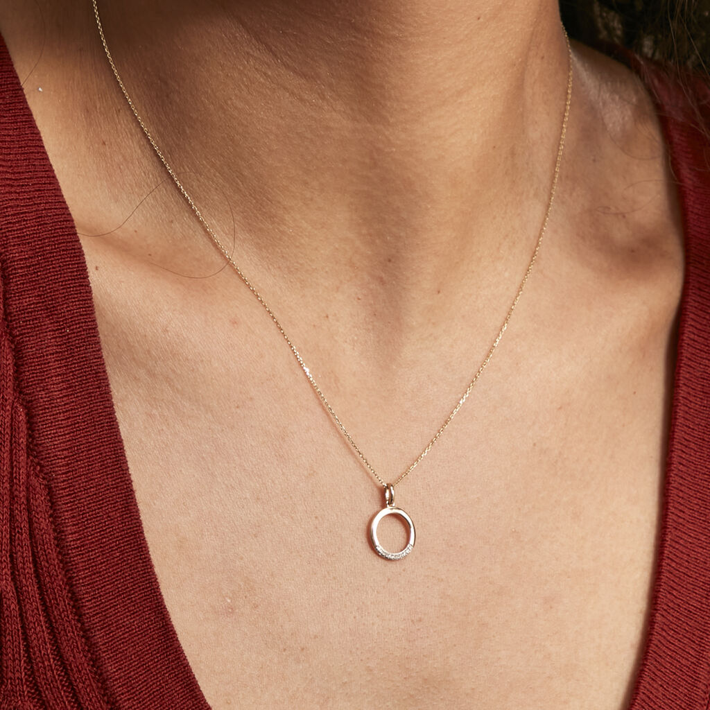 Collier Or Jaune Vahina Diamants - Spannringe Damen | OROVIVO