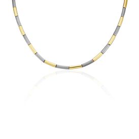 Damen Collier Titan Bicolor Gelb/Silber Ember  4,00mm 45cm - Ketten ohne Stein Damen | OROVIVO
