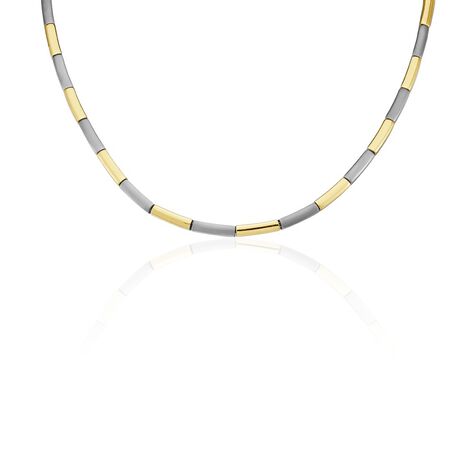 Damen Collier Titan Bicolor Gelb/Silber Ember  4,00mm  - Halsketten Damen | OROVIVO