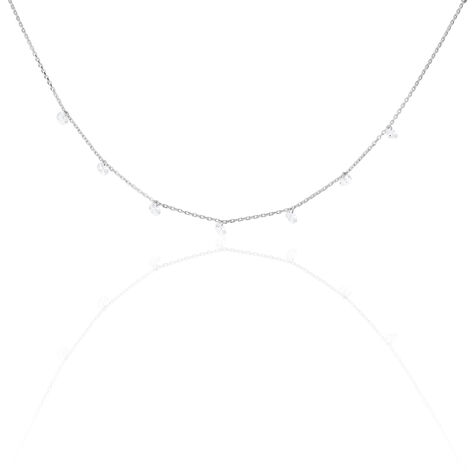 Damen Collier Silber 925 Zirkonia Herz Caro 3 - Halsketten Damen | OROVIVO
