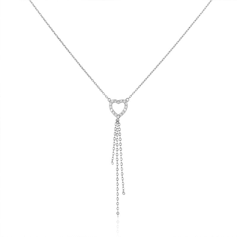 Collier Ella Argent Rhodié  - Spannringe Damen | OROVIVO