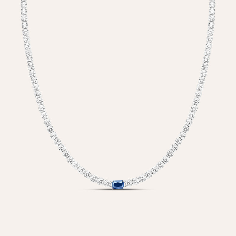 Collana Tennis Silver Elegance Argento Rodiato Cubic Zirconia - Spannringe Damen | OROVIVO