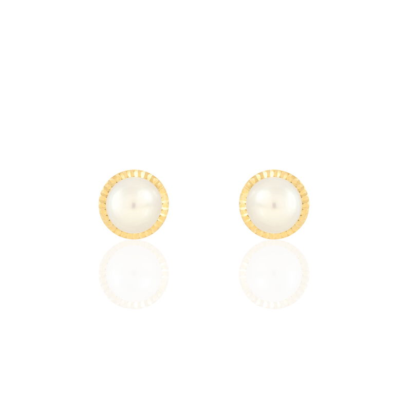 Damen Perlenohrringe Gold 375 Zuchtperlen - Ohrstecker Damen | OROVIVO